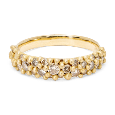 Champagne Diamond River Ring - Made to Order